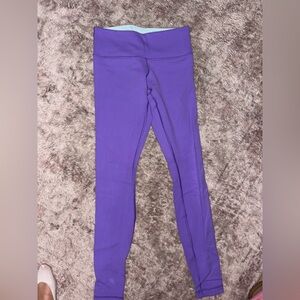 Lululemon Athletica reversible Purple and blue Leggings